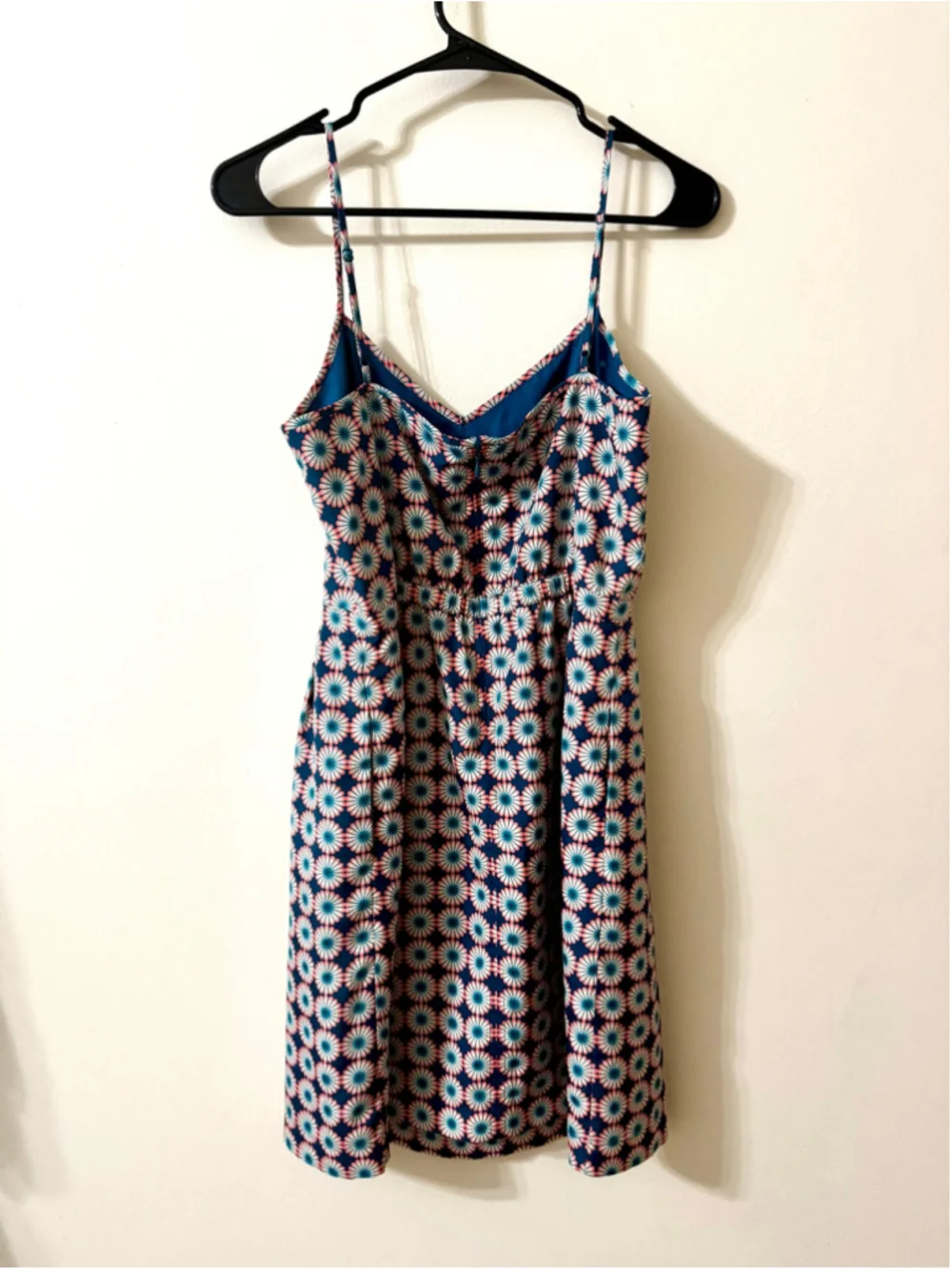 J.Crew Blue Floral Spaghetti Strap Dress Sz 10 🌸